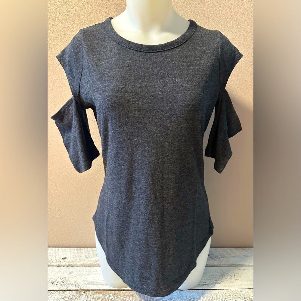 Chaser Round Neck Top with Cut-Out Sleeves- NWT